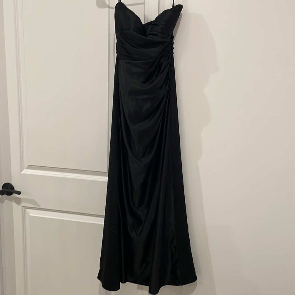 Black Satin Dress